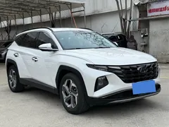 2021 Hyundai Tucson L 1.5T DCT LUX Premium, белый — фото 3