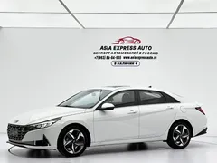 2021 Hyundai Elantra 1.5L CVT LUX Premium, белый — фото 1
