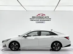 2021 Hyundai Elantra 1.5L CVT LUX Premium, белый — фото 7