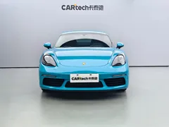 2020 Porsche 718 Cayman 2.0T, синий — фото 2