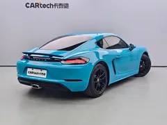 2020 Porsche 718 Cayman 2.0T, синий — фото 4