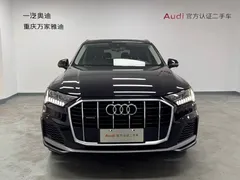 2021 Audi Q7 55 TFSI quattro S line, чёрный — фото 2