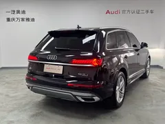 2021 Audi Q7 55 TFSI quattro S line, чёрный — фото 4