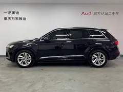 2021 Audi Q7 55 TFSI quattro S line, чёрный — фото 19