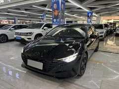 2022 Hyundai Elantra 1.5L CVT LUX Black Knight Limited Edition, чёрный — фото 1
