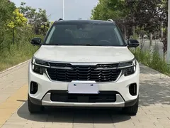 2023 Kia Seltos 1.5L CVT Luxury, белый — фото 3