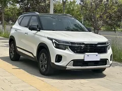 2023 Kia Seltos 1.5L CVT Luxury, белый — фото 4