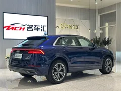 2021 Audi Q8 55 TFSI, синий — фото 3