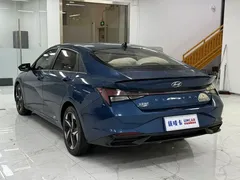 2021 Hyundai Elantra 1.5L CVT GLX Elite, синий — фото 4
