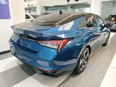 2021 Hyundai Elantra 1.5L CVT LUX Premium, синий — фото 5