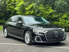 2023 Audi A8L 45 TFSI quattro, чёрный — фото 2