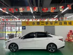 2021 Hyundai Elantra 1.5L CVT LUX Premium, белый — фото 10