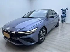 2023 Hyundai Elantra 1.5L CVT TOP Flagship, синий — фото 1