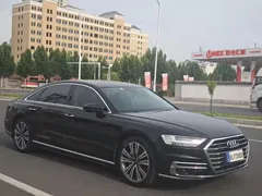 2021 Audi A8L 55 TFSI quattro, чёрный — фото 3