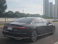2021 Audi A8L 55 TFSI quattro, чёрный — фото 11