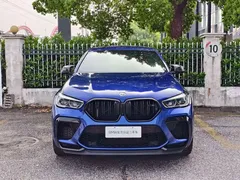 2022 BMW X6 M, синий — фото 2