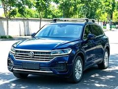 2021 Volkswagen Touareg 2.0TSI, синий — фото 1