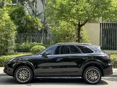 2022 Porsche Cayenne 3.0T Platinum, чёрный — фото 3