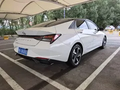 2022 Hyundai Elantra 1.5L CVT LUX Premium, белый — фото 19