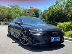2022 Audi A7 45 TFSI, чёрный — фото 3