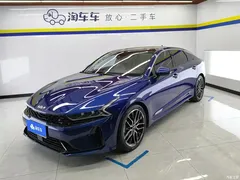 2021 Kia K5 380T GT-Line Flagship, синий — фото 1