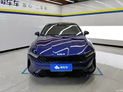 2021 Kia K5 380T GT-Line Flagship, синий — фото 2