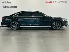 2021 Audi A8L 50 TFSI quattro Comfort, чёрный — фото 2