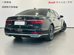 2021 Audi A8L 50 TFSI quattro Comfort, чёрный — фото 3