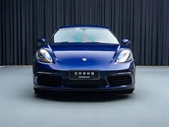 2020 Porsche 718 Cayman 2.0T, синий — фото 2