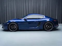 2020 Porsche 718 Cayman 2.0T, синий — фото 3