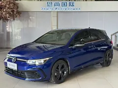 2021 Volkswagen Golf 280TSI DSG R-Line, синий — фото 1