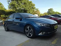 2021 Hyundai Elantra 1.5L CVT GLX Elite, синий — фото 3