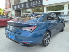 2021 Hyundai Elantra 1.5L CVT GLX Elite, синий — фото 4