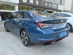 2021 Hyundai Elantra 1.5L CVT GLX Elite, синий — фото 6