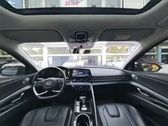 2021 Hyundai Elantra 1.5L CVT GLX Elite, синий — фото 9