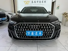 2023 Audi A8L 50 TFSI quattro, чёрный — фото 2