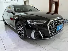 2023 Audi A8L 50 TFSI quattro, чёрный — фото 3