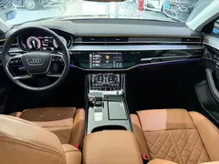 2023 Audi A8L 50 TFSI quattro, чёрный — фото 14