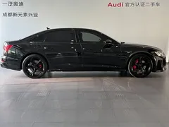 2021 Audi A6L 55 TFSI quattro exclusive, чёрный — фото 3