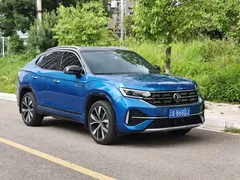2023 Volkswagen Tayron X 380TSI 4WD Flagship, синий — фото 3