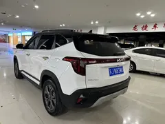 2023 Kia Seltos 1.5L CVT Luxury, белый — фото 3