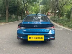 2021 Hyundai Elantra 240TGDi DCT TOP Flagship, синий — фото 5