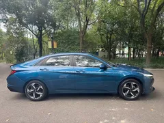 2021 Hyundai Elantra 240TGDi DCT TOP Flagship, синий — фото 8