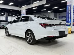 2022 Hyundai Elantra 1.5L CVT LUX Premium, белый — фото 7