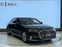 2021 Audi A8L 50 TFSI quattro, чёрный — фото 3