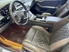 2021 Audi A8L 50 TFSI quattro, чёрный — фото 10