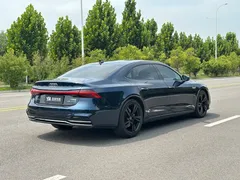 2022 Audi A7L L 45 TFSI S-line, синий — фото 5