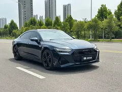 2022 Audi A7L L 45 TFSI S-line, синий — фото 7