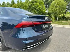 2022 Audi A7L L 45 TFSI S-line, синий — фото 15