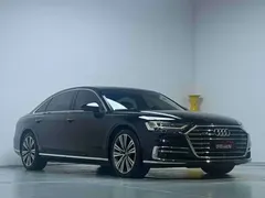 2021 Audi A8L 55 TFSI quattro Premium, чёрный — фото 4
